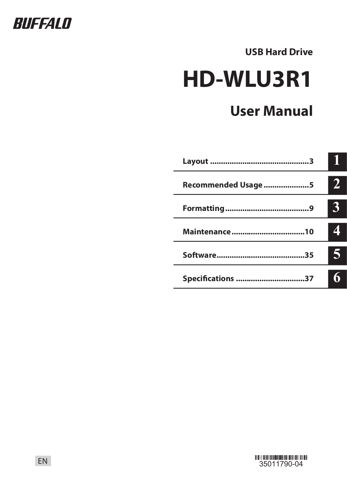 Buffalo HD-WLU3R1 User Manual