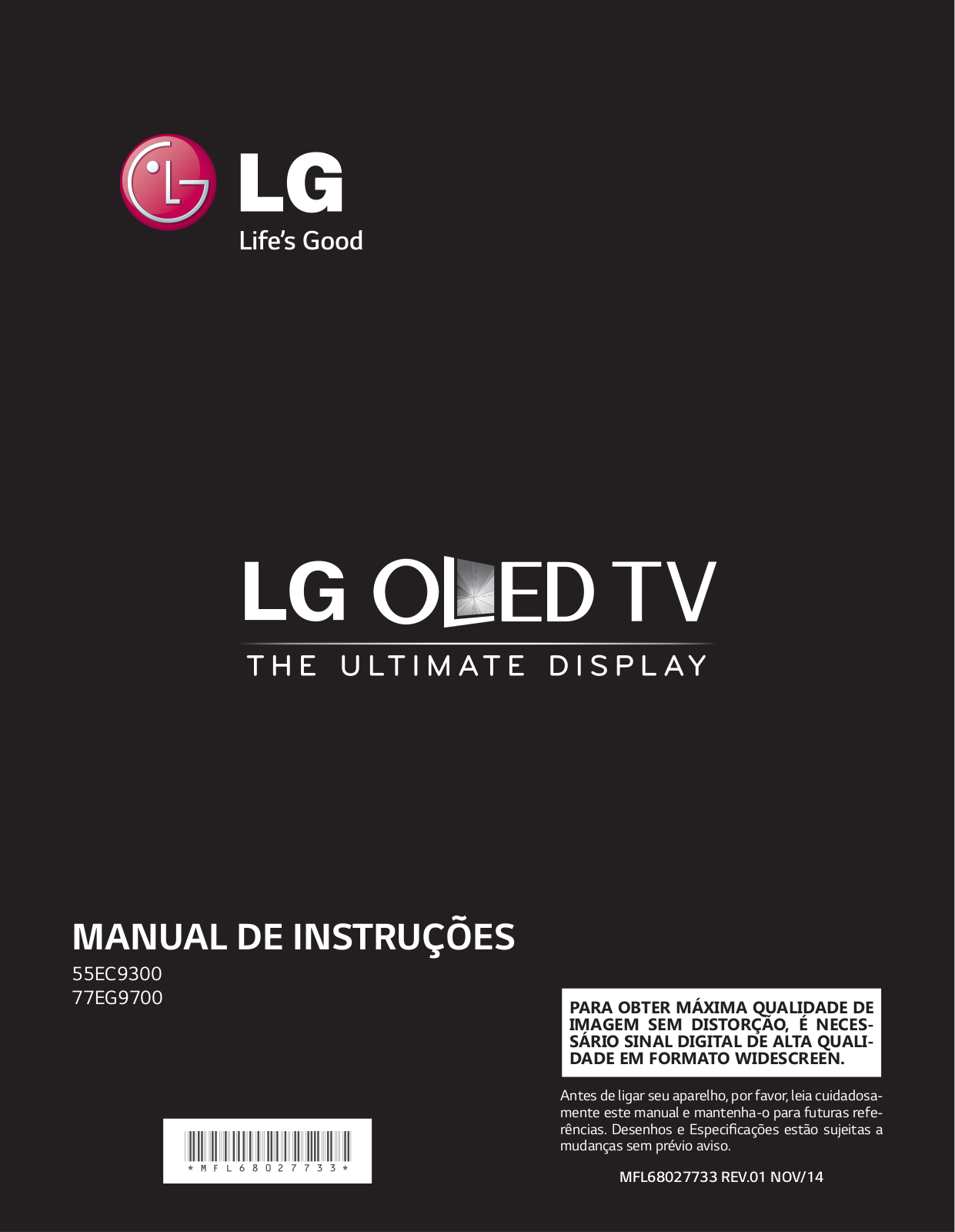 LG 55EC9300 User manual