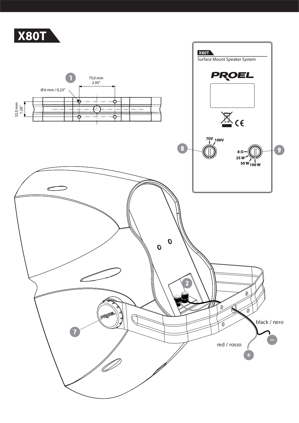 Proel X80T User Manual