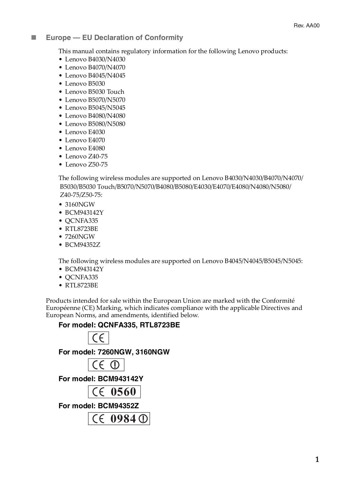 Lenovo Z50-75 User Manual