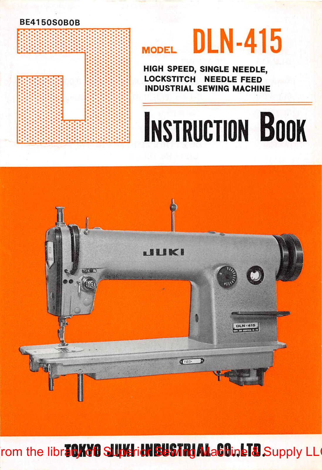 Juki DLN-415 Instruction Manual - ManualMachine.com