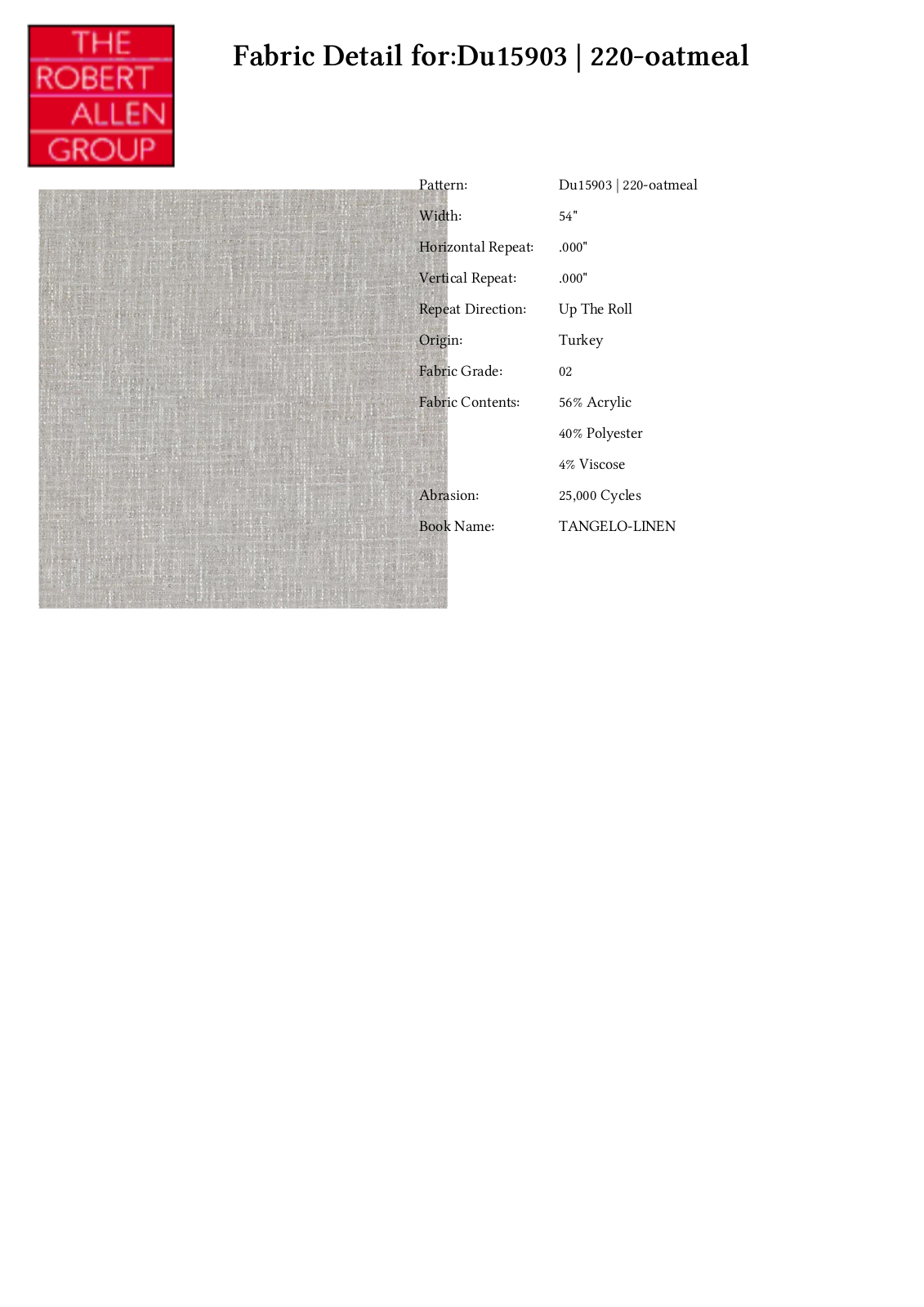 Duralee CRAL6995 Specifications - ManualMachine.com