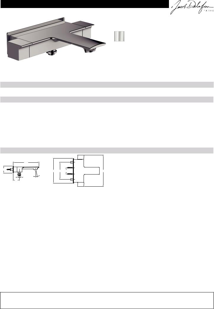 Jacob Delafon STANCE E9100-CP Datasheet