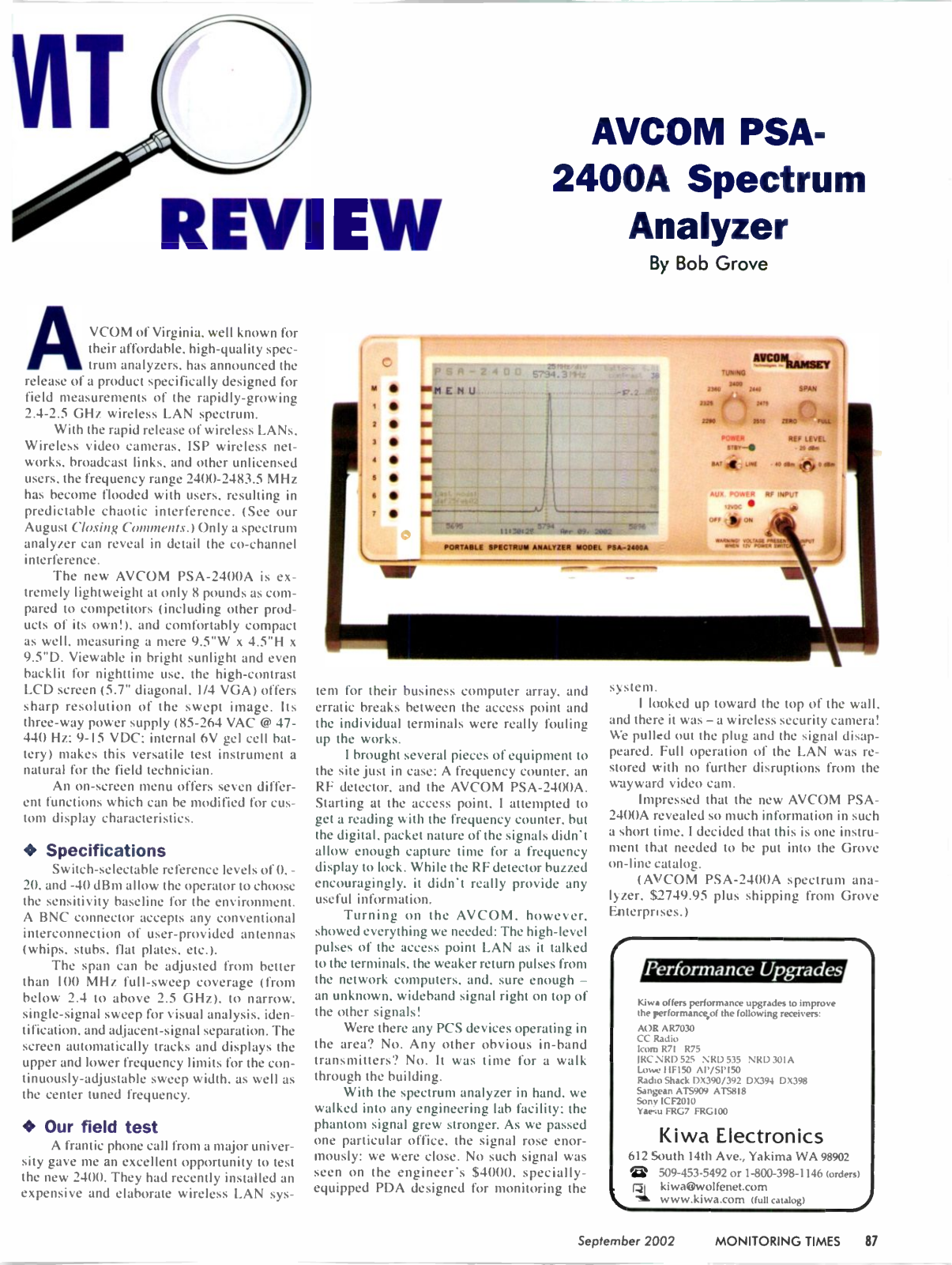 AVCOM PSA-2400A User Manual - ManualMachine.com