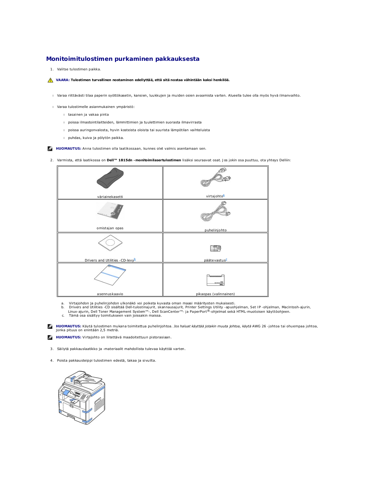 Dell 1815dn User Manual