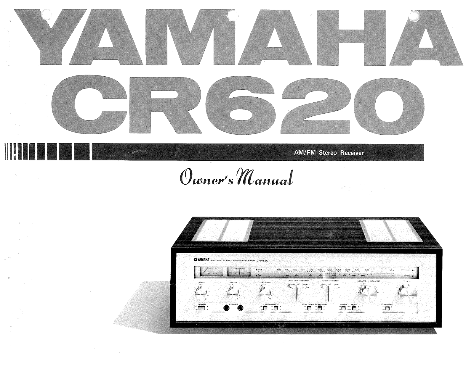 Yamaha CR-620 Owners manual