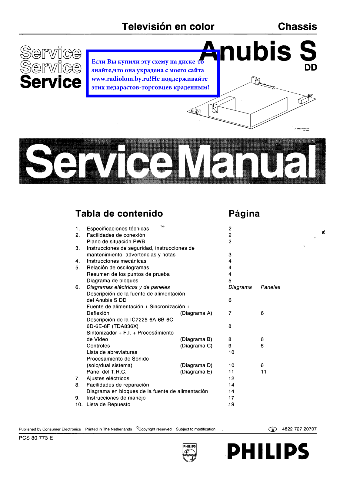 Philips Anubis S DD Service Manual