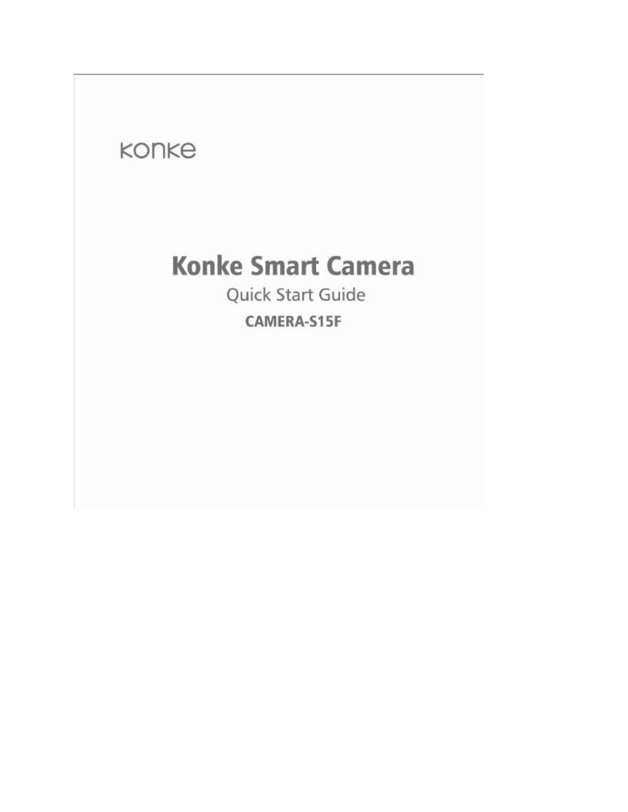 Hangzhou Konke Information Technology S15F User Manual