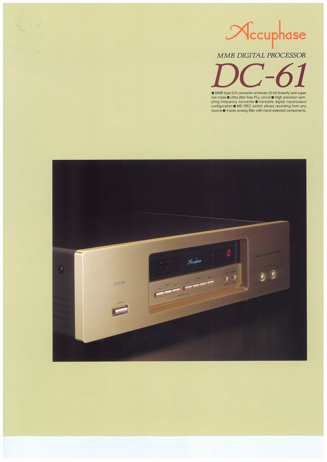 Accuphase DC-61 Brochure