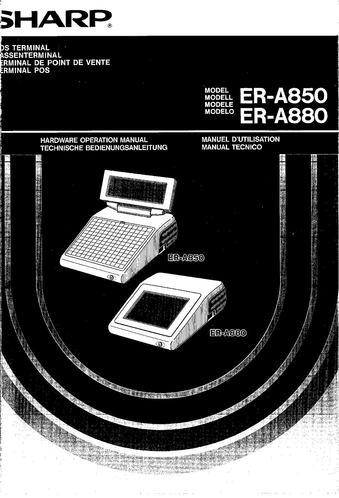 Sharp ER-A880, ER-A850 User Manual