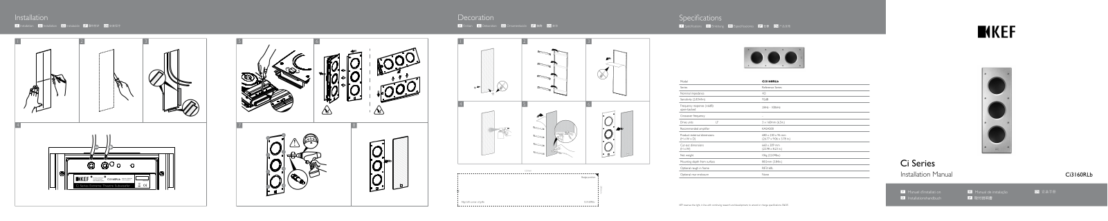 KEF Ci3160RLb-THX User guide - ManualMachine.com