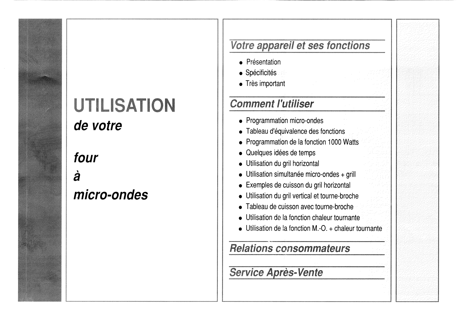 BRANDT M320CTB, M320CTM User Manual