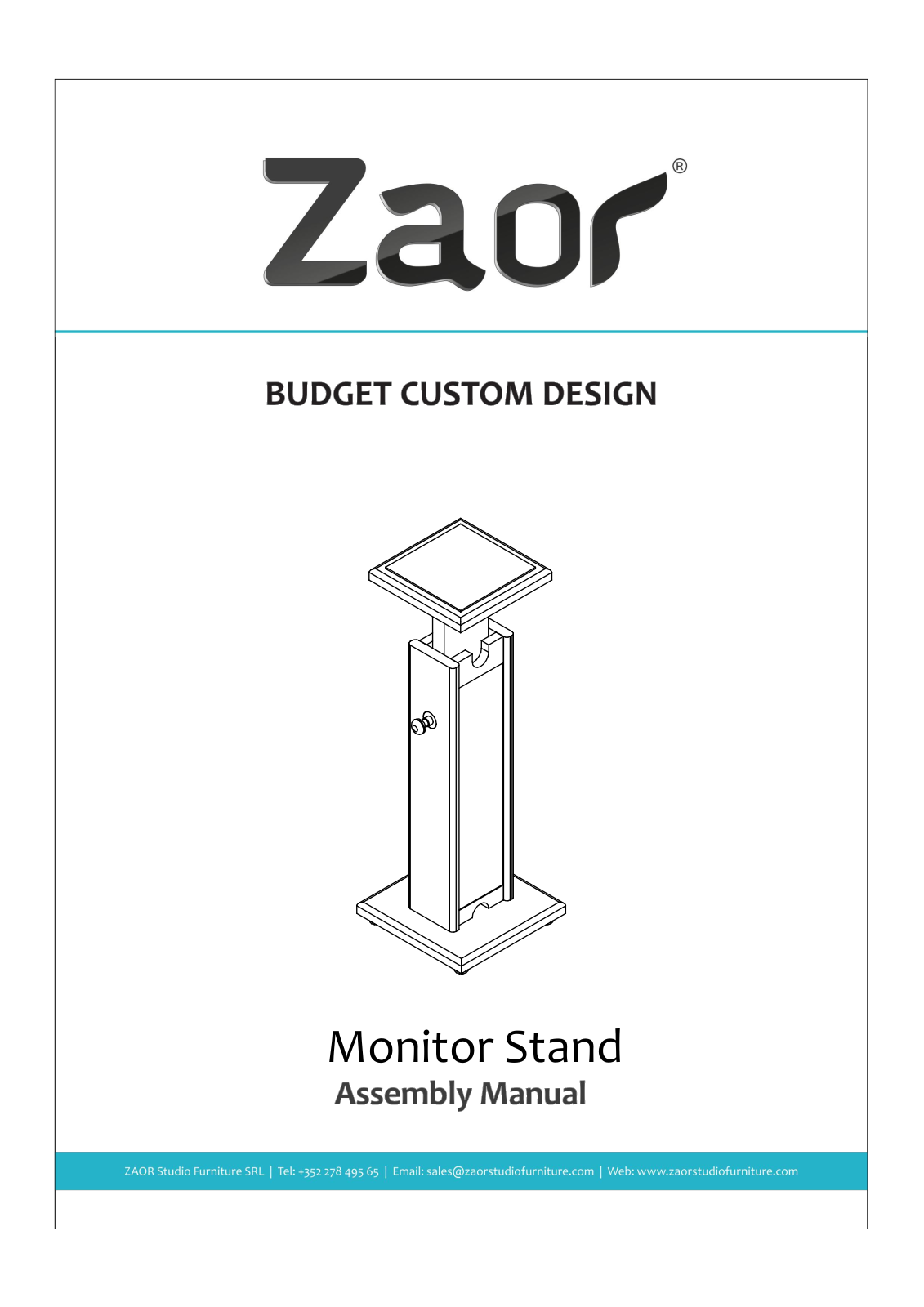 Zaor Monitor Stand Assembly