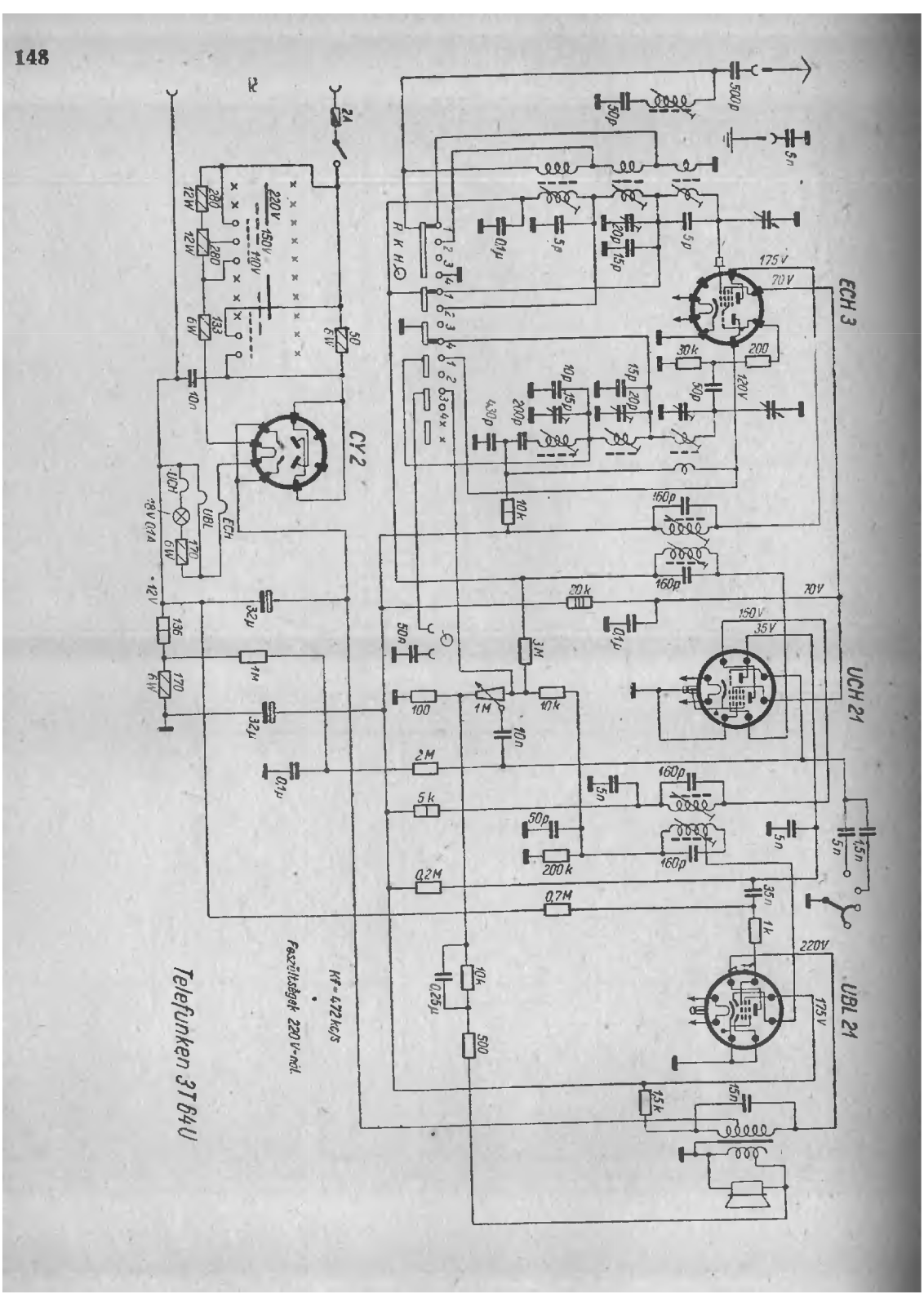 Telefunken 3T64 Schematic - ManualMachine.com