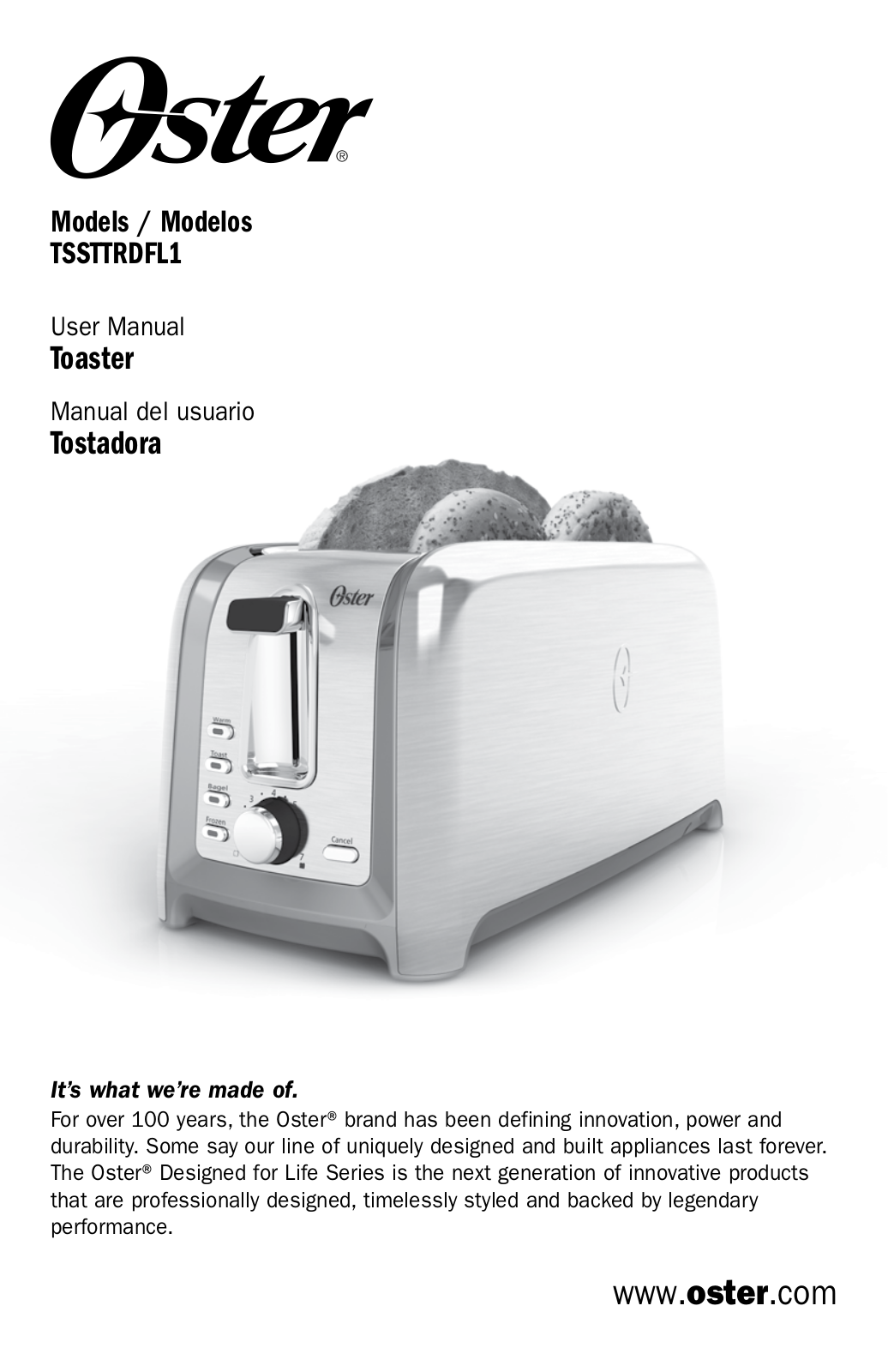 Oster TSSTTRDFL1 User Manual