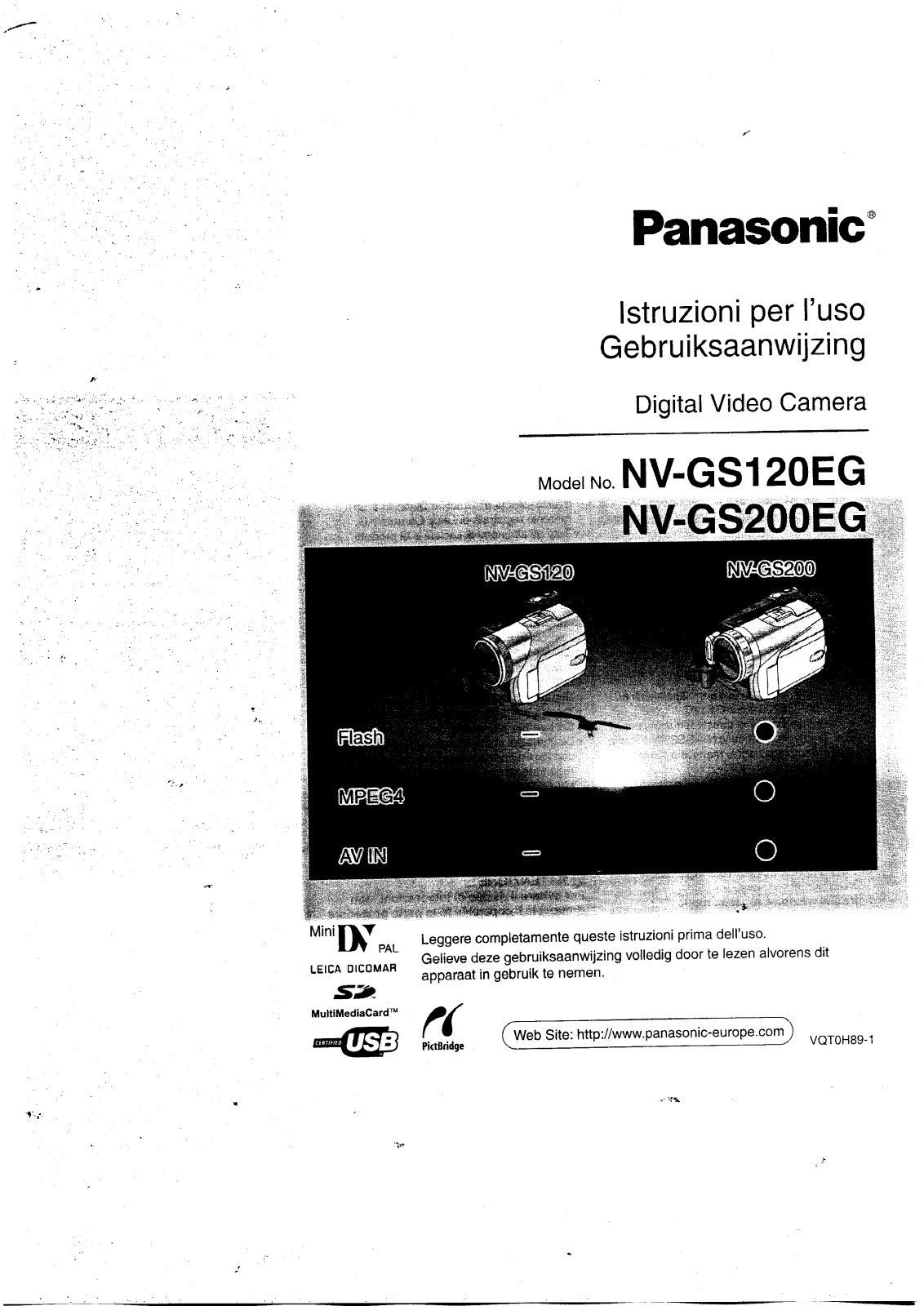 Panasonic NV-GS200EG, NV-GS120EG User Manual