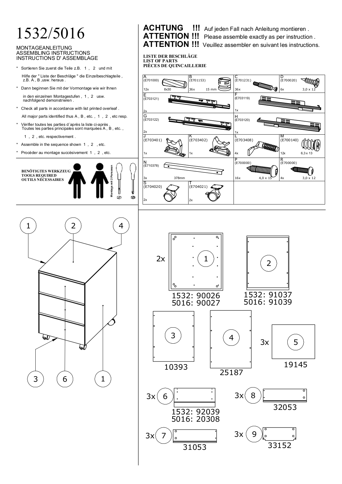 Maja Mobel 5016 Assembly instructions - ManualMachine.com