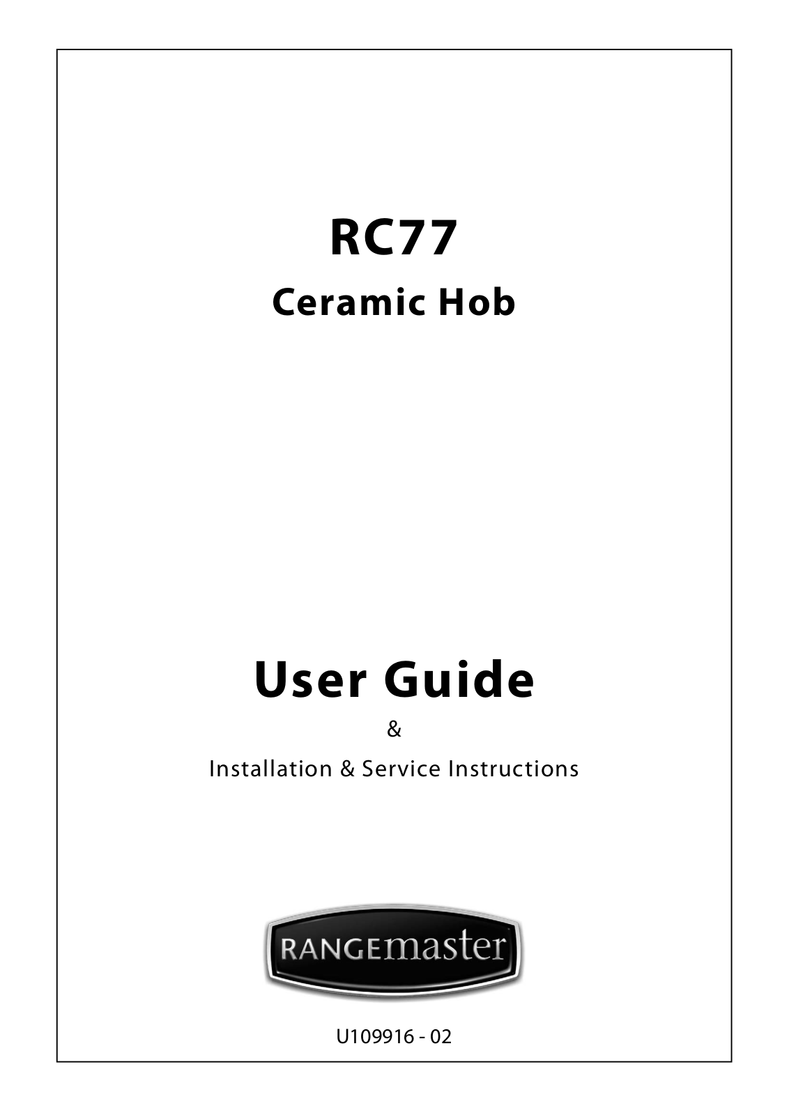 Rangemaster RC77 User Manual