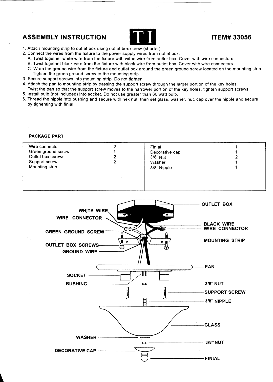 Triarch 33056 User Manual