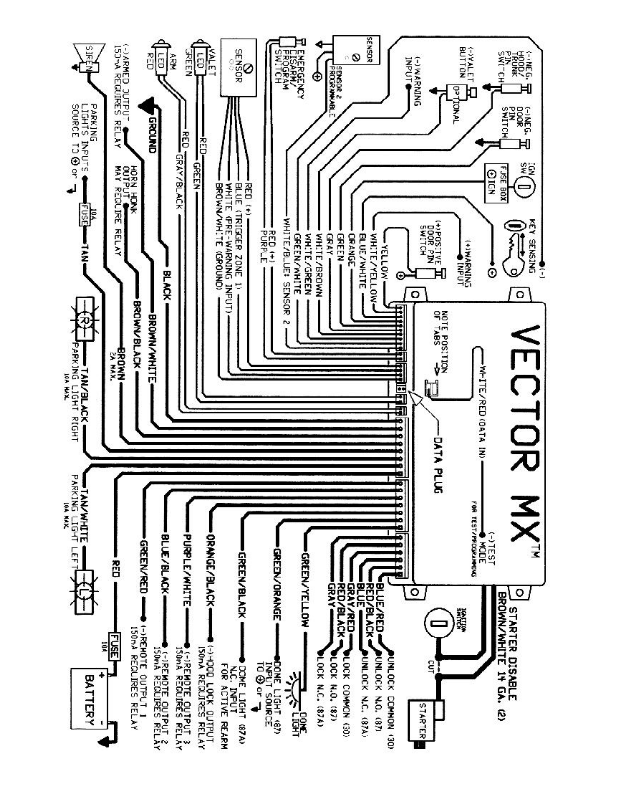 Crimestopper CS-9729MX Wiring Diagram