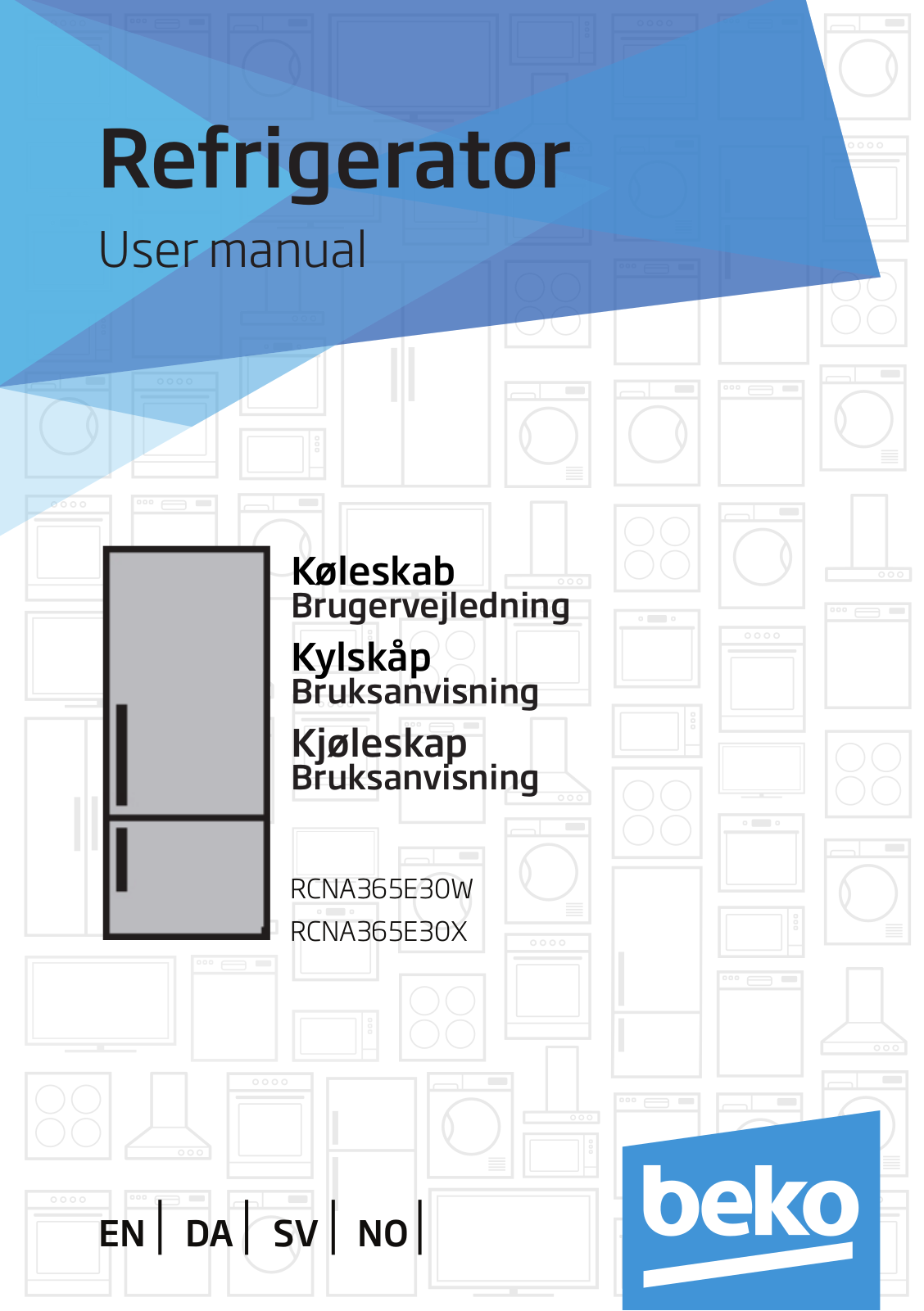 Beko RCNA365E30W, RCNA365E30X User manual