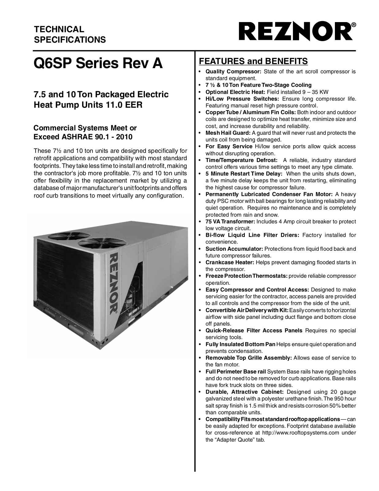 Reznor Q6SP-090C User Manual