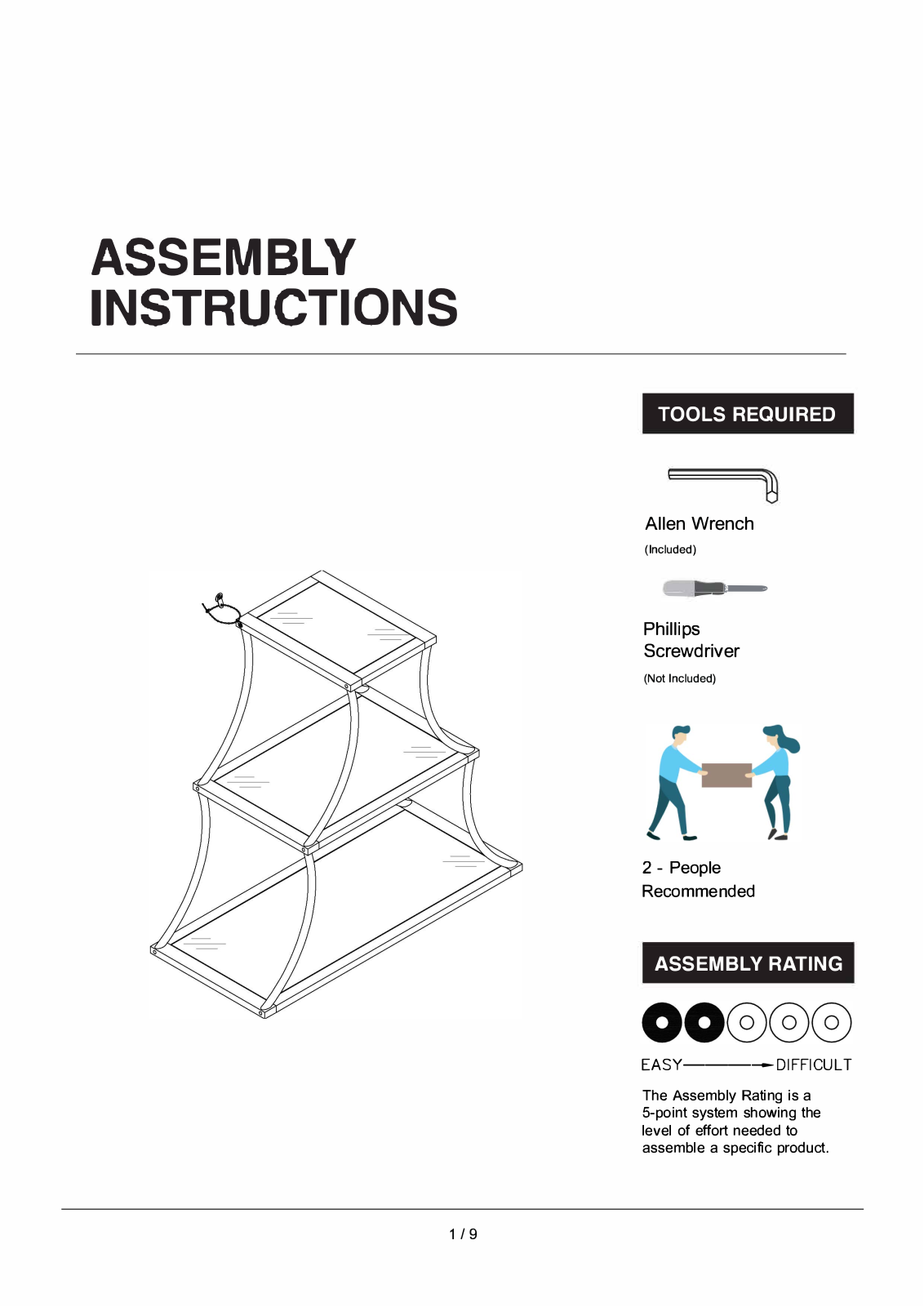 Brayden Studio W002989649 Installation & Assembly - ManualMachine.com