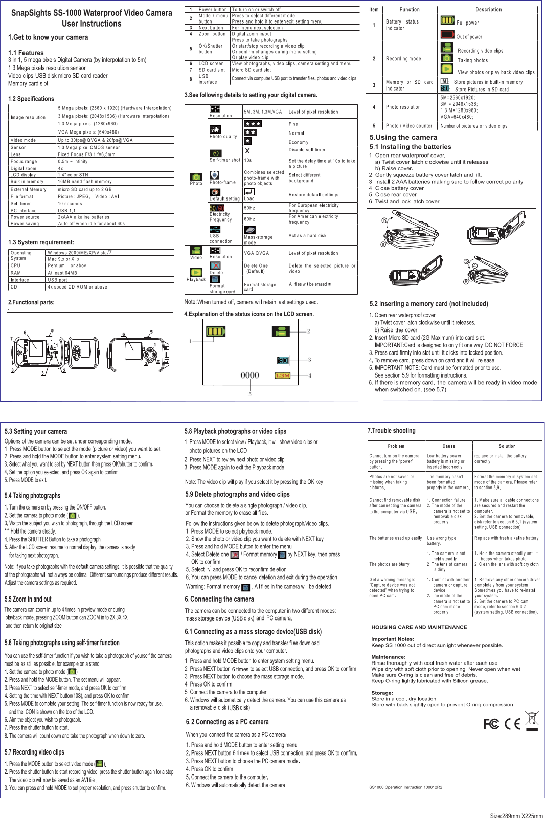 Intova SnapSights SS-1000 User Manual