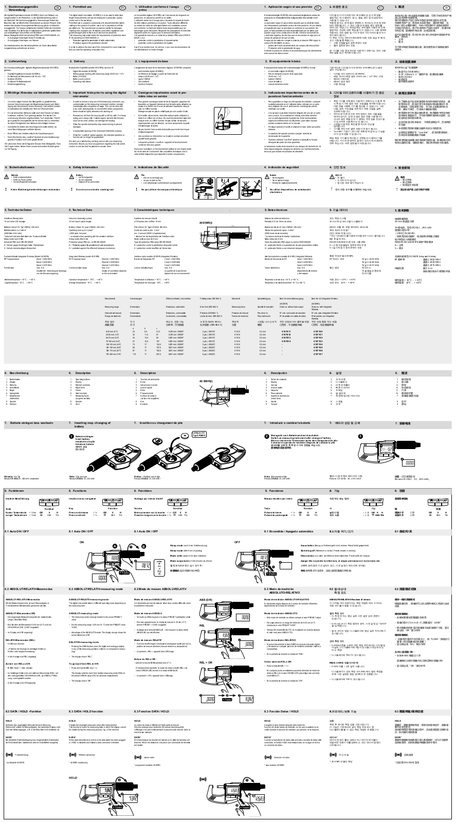 Mahr 4440EWRI User Manual