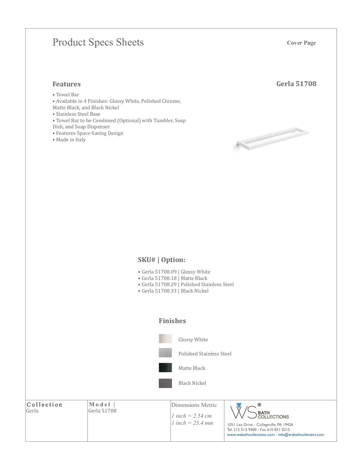 WS Bath Collections WSO3614 Specifications - ManualMachine.com