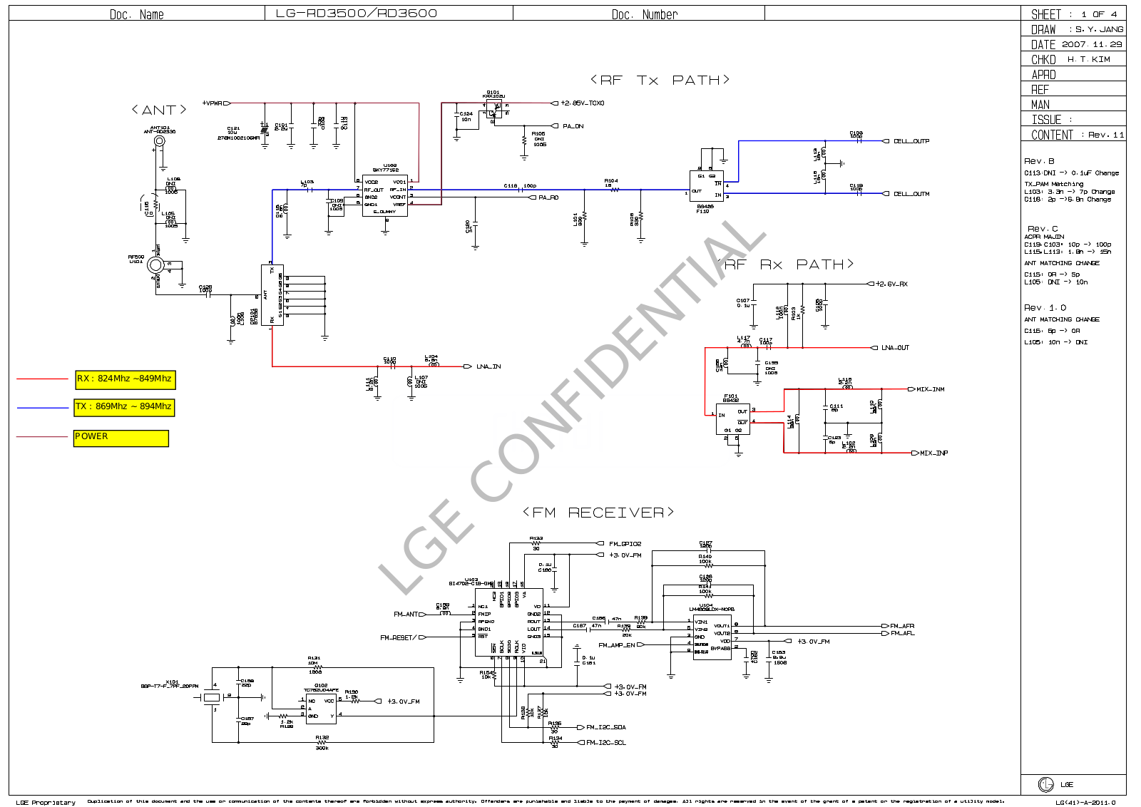 LG UD3520, UD3530 Service Manual