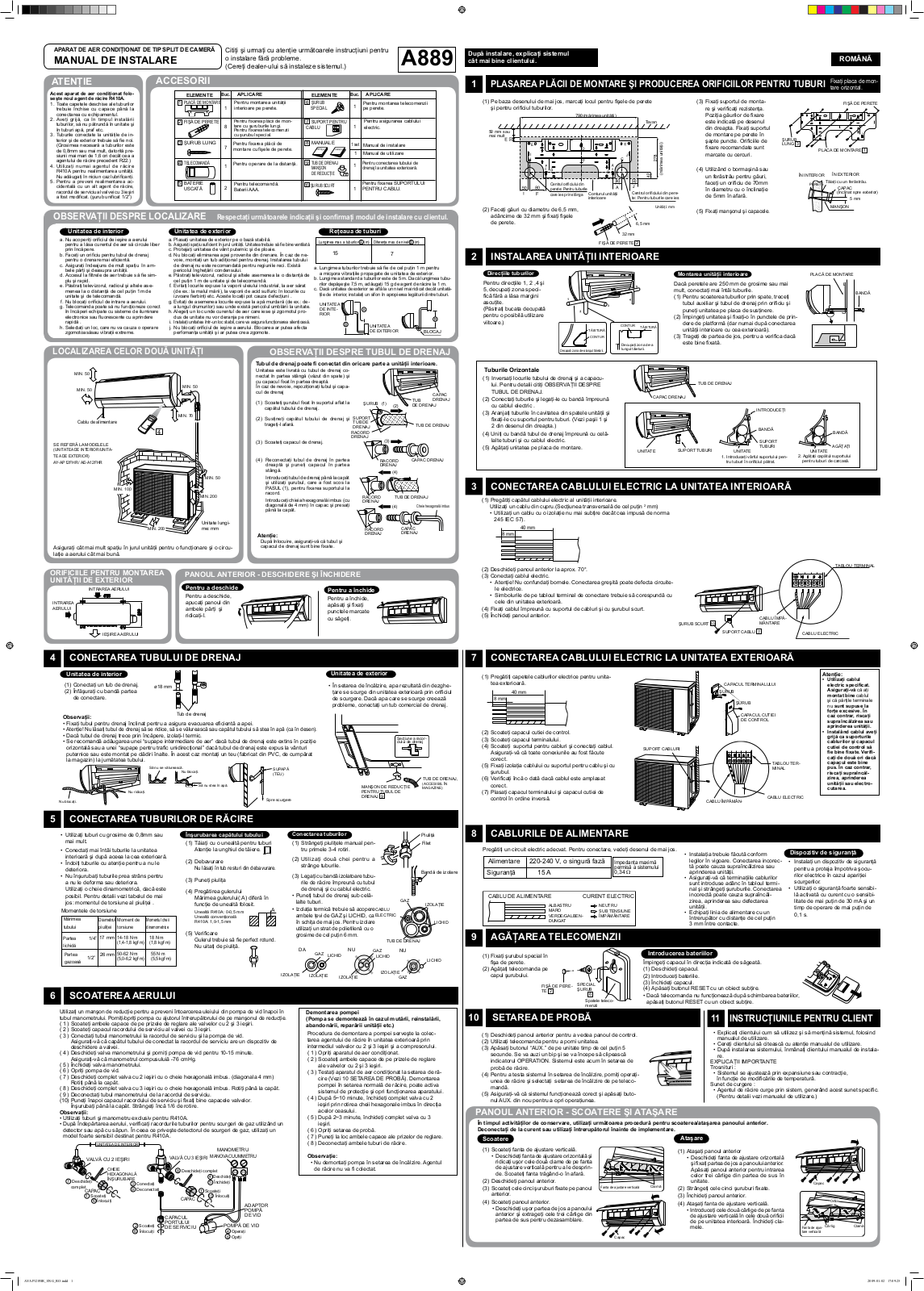 Sharp AY-AP12FHR, AE-A12FHR User Manual