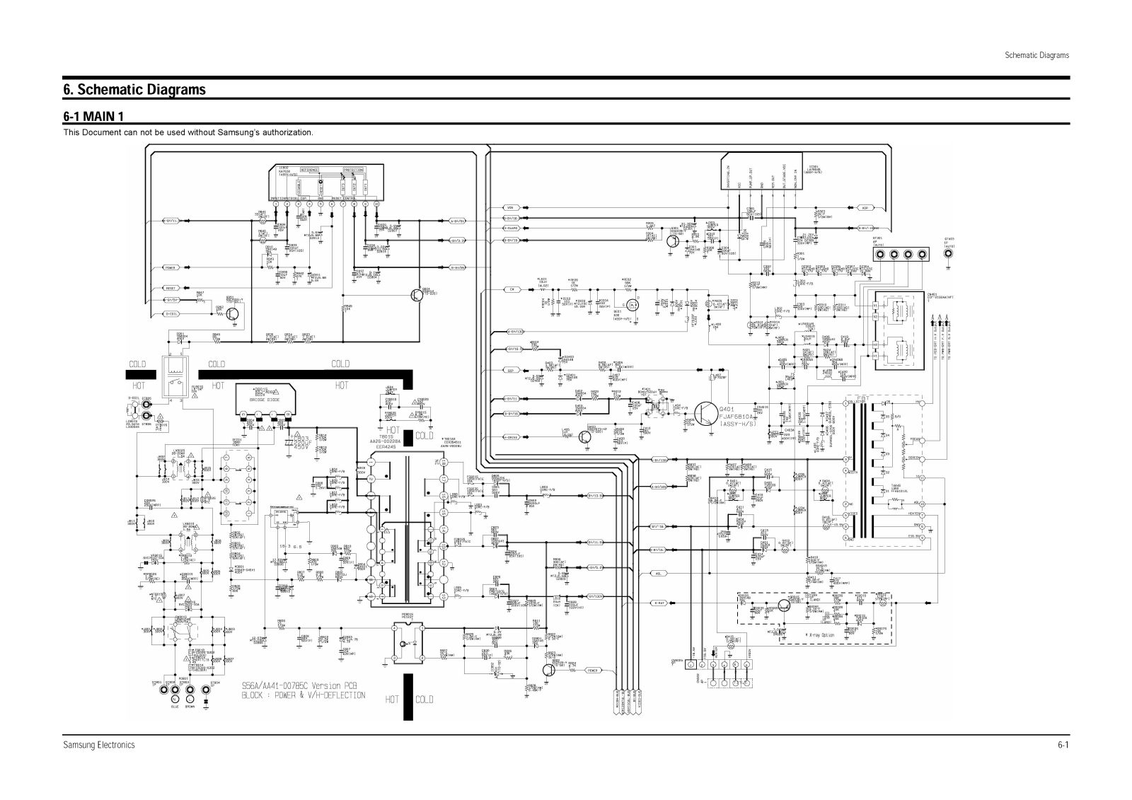 Samsung CS-25K10MQQ Schematic