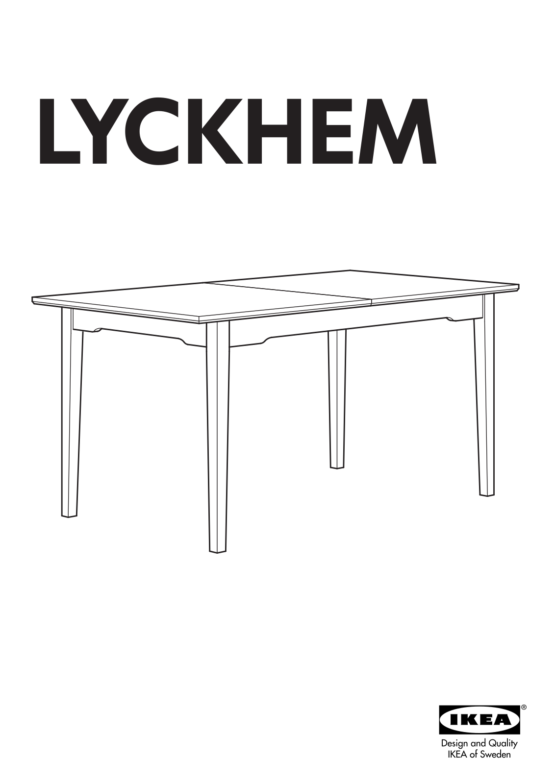 IKEA LYCKHEM User Manual