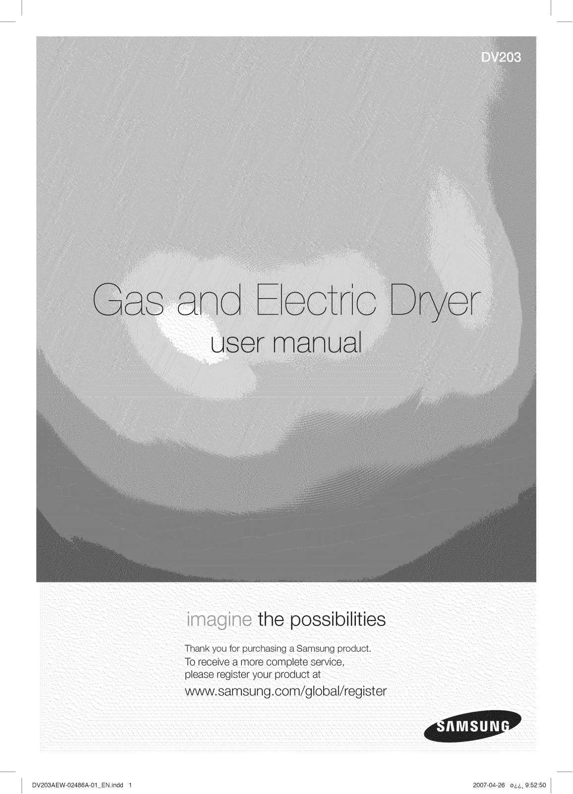 Samsung DV203AGW/XAA-00 Owner’s Manual