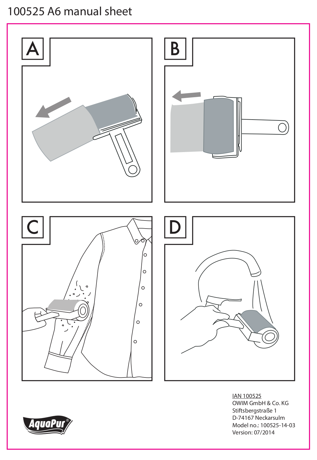 Aquapur 100525 A6 User Manual