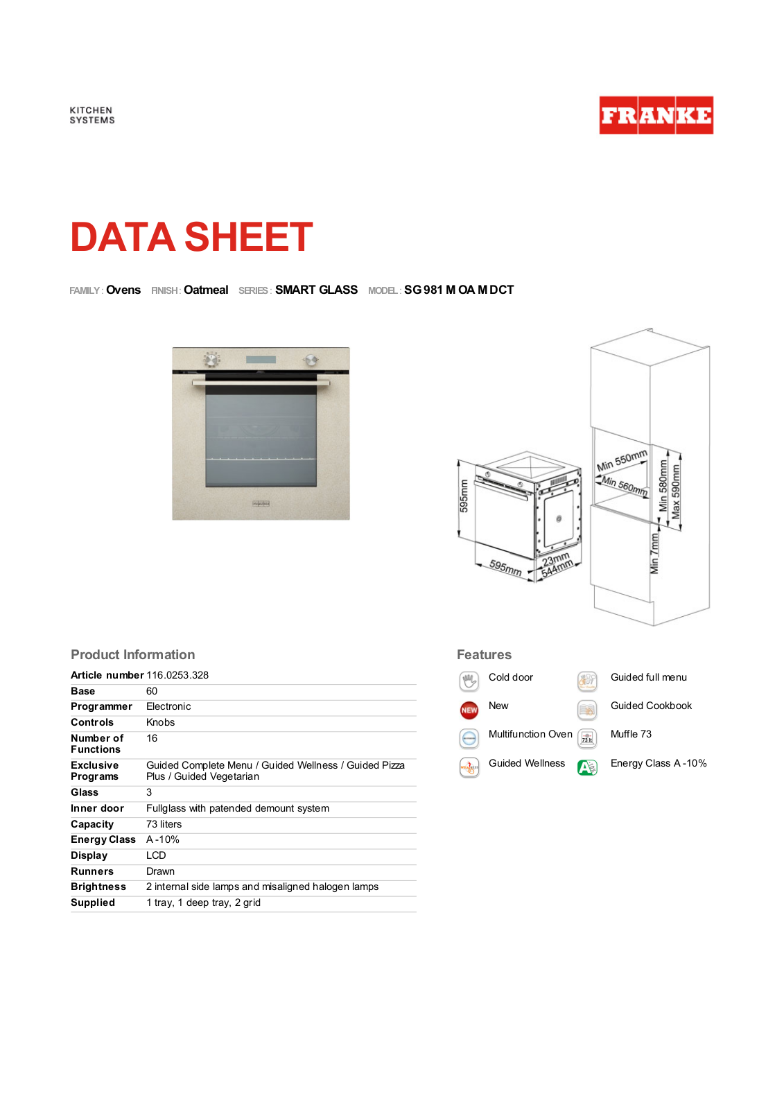 Franke SG 981 M OA M User Manual