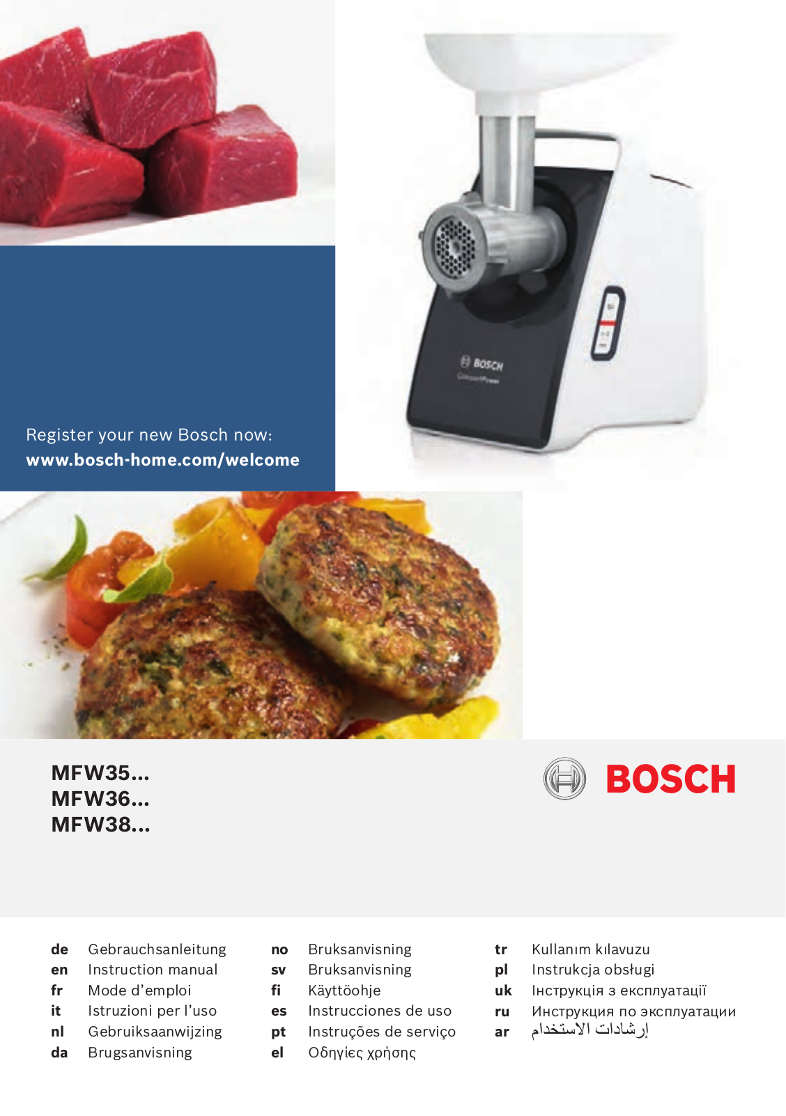 Bosch MFW3630 User Manual