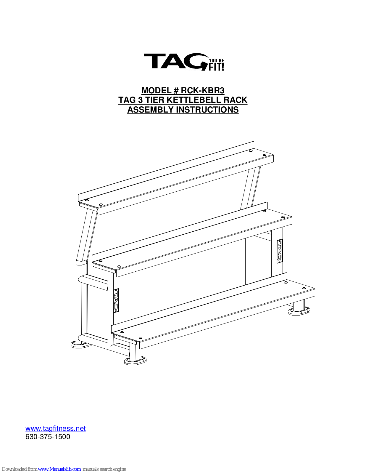 TAG RCK-KBR3 Assembly Instructions Manual