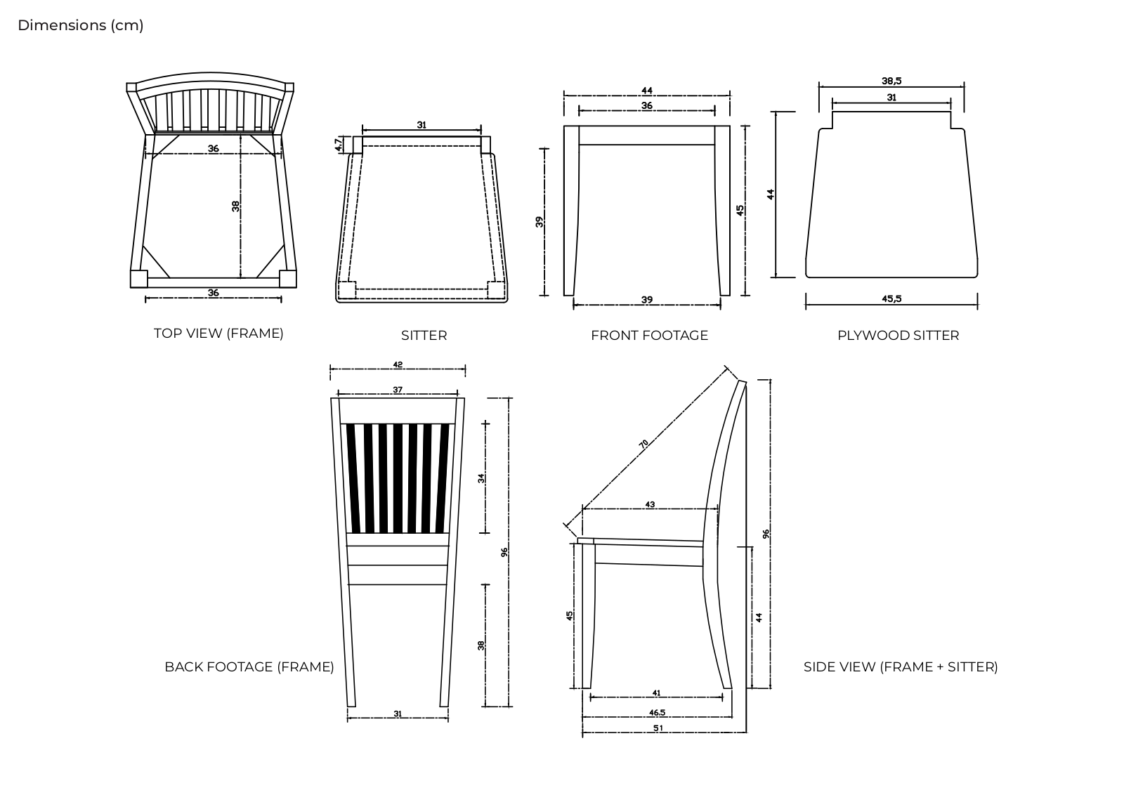 Sand & Stable BCMH1680 Dimensions - ManualMachine.com