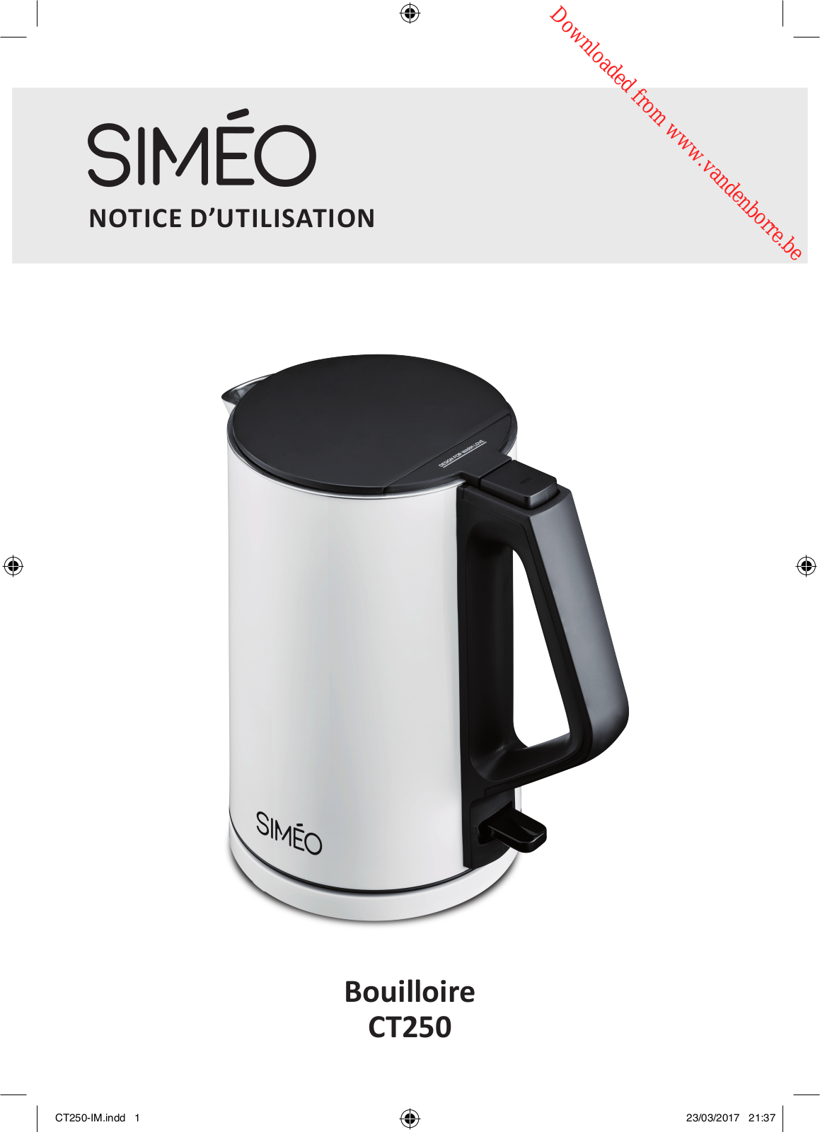 SIMEO CT250 User Manual - ManualMachine.com