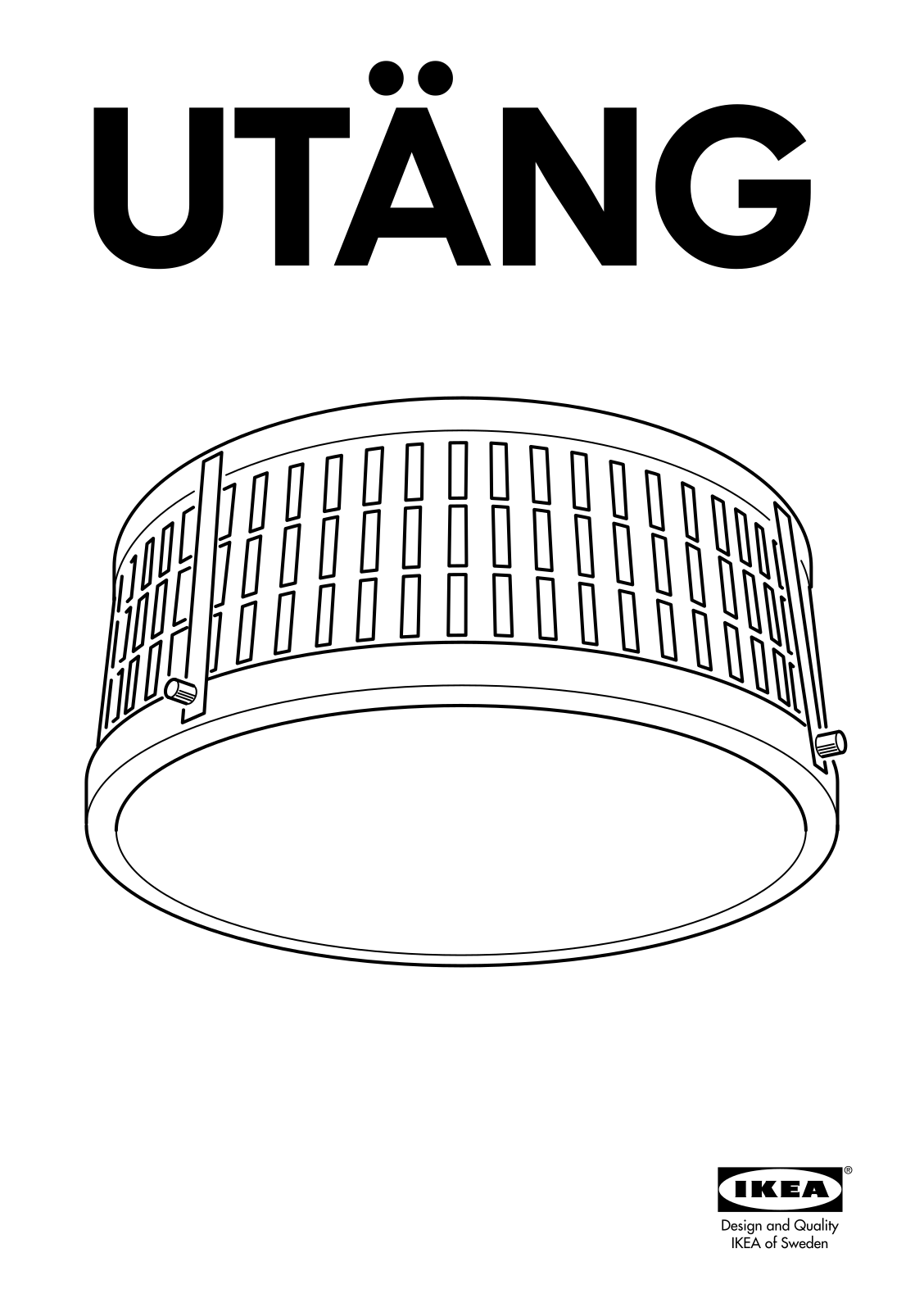 IKEA UTANG User Manual