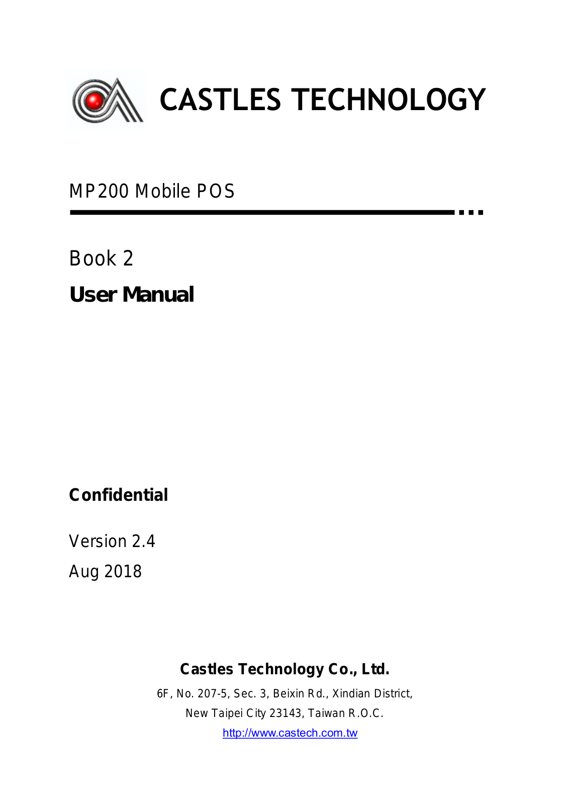 CASTLES TECHNOLOGY MP200SERIES User Manual