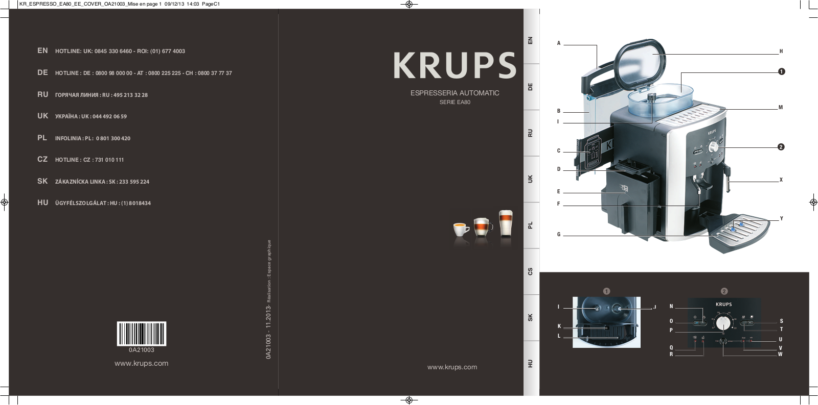 Krups EA 8050PE Operating Instructions