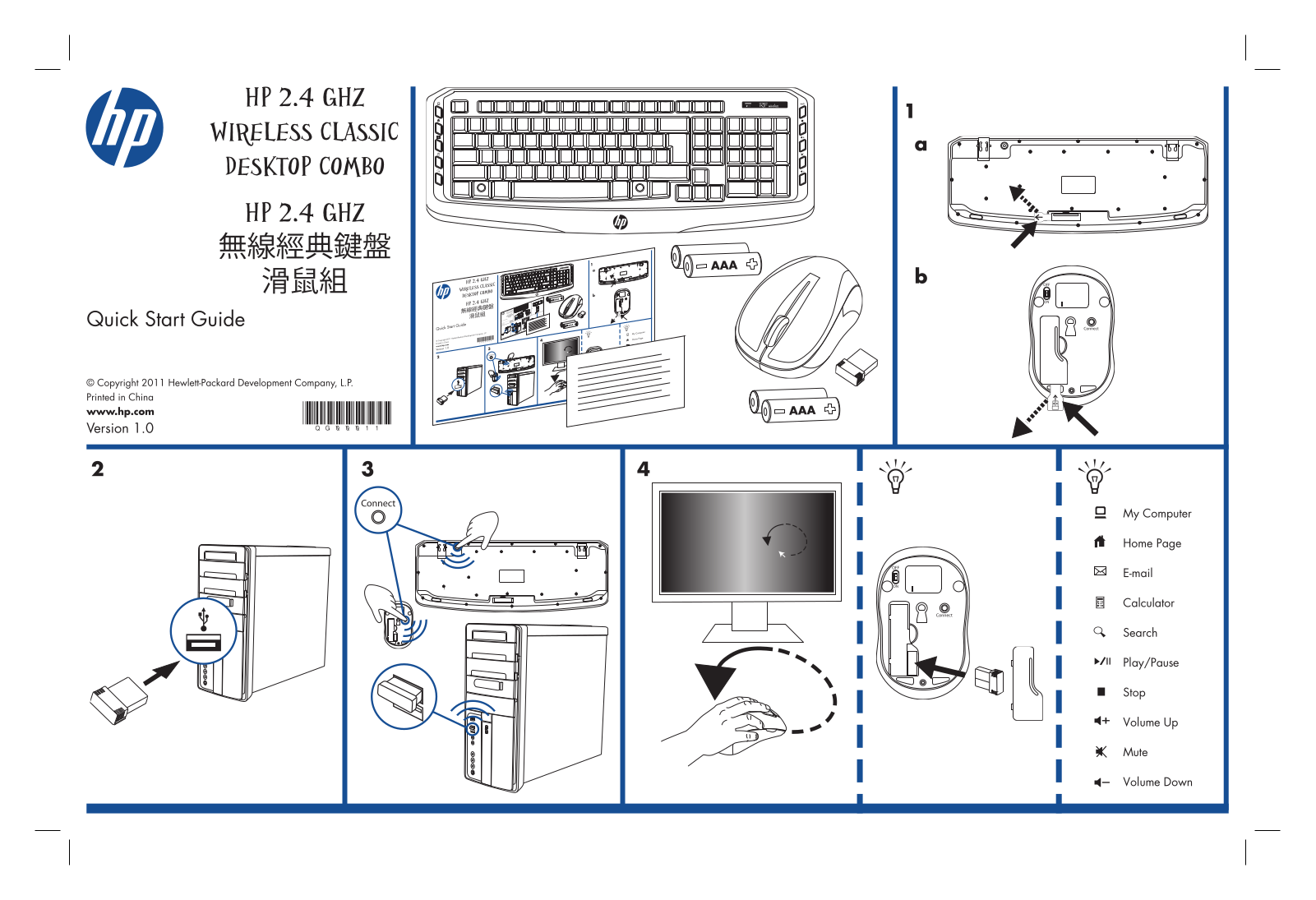 HP WIRELESS CLASSIC DESKTOP User Manual