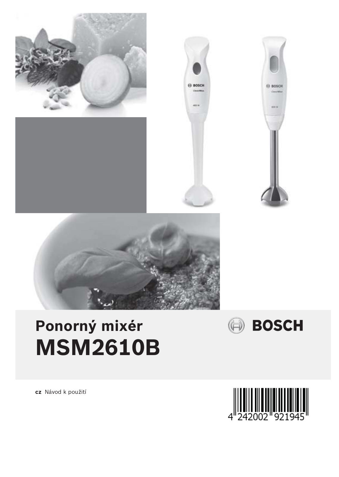 Bosch MSM2610B User Manual