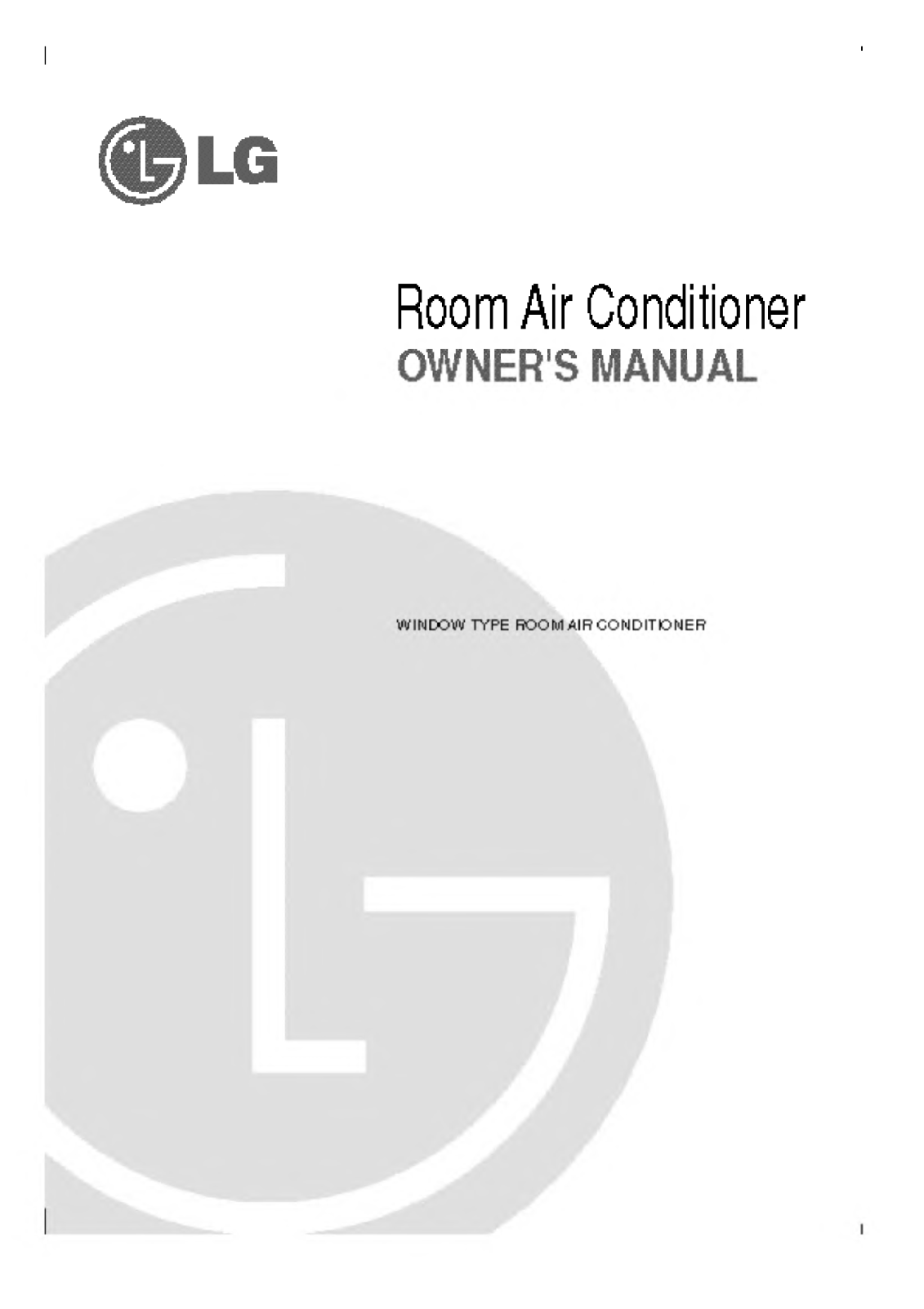 LG LW-D1832CL, LW-E1860CL User Manual