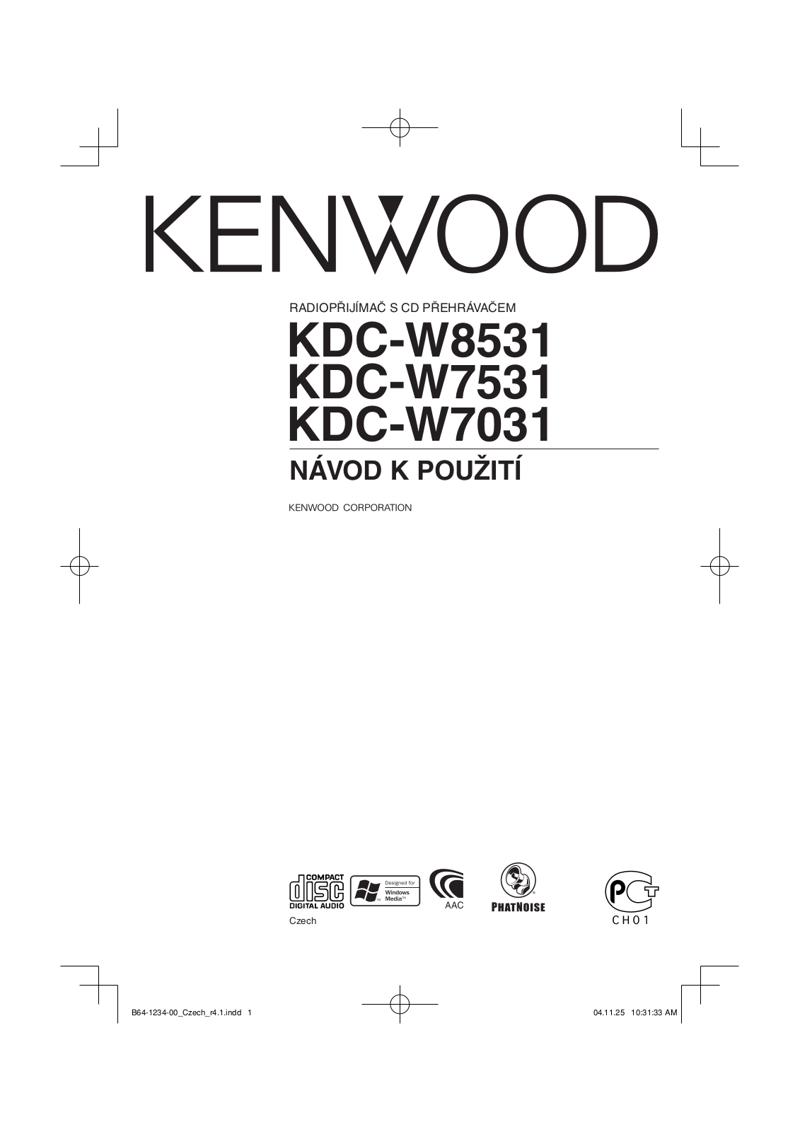 Kenwood KDC-W7031, KDC-W7531, KDC-W8531 User Manual