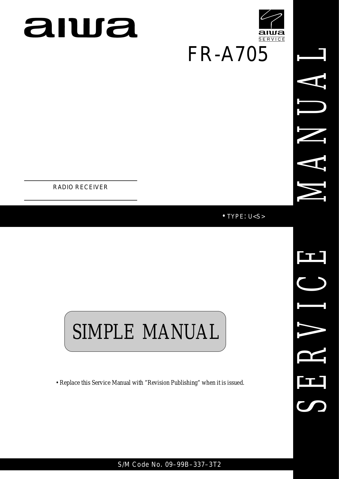 Aiwa FRA-705 Service manual