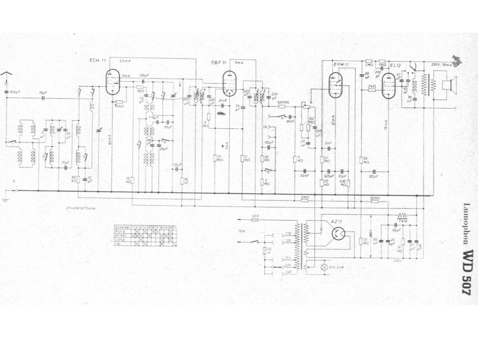 Lumophon wd507 schematic - ManualMachine.com
